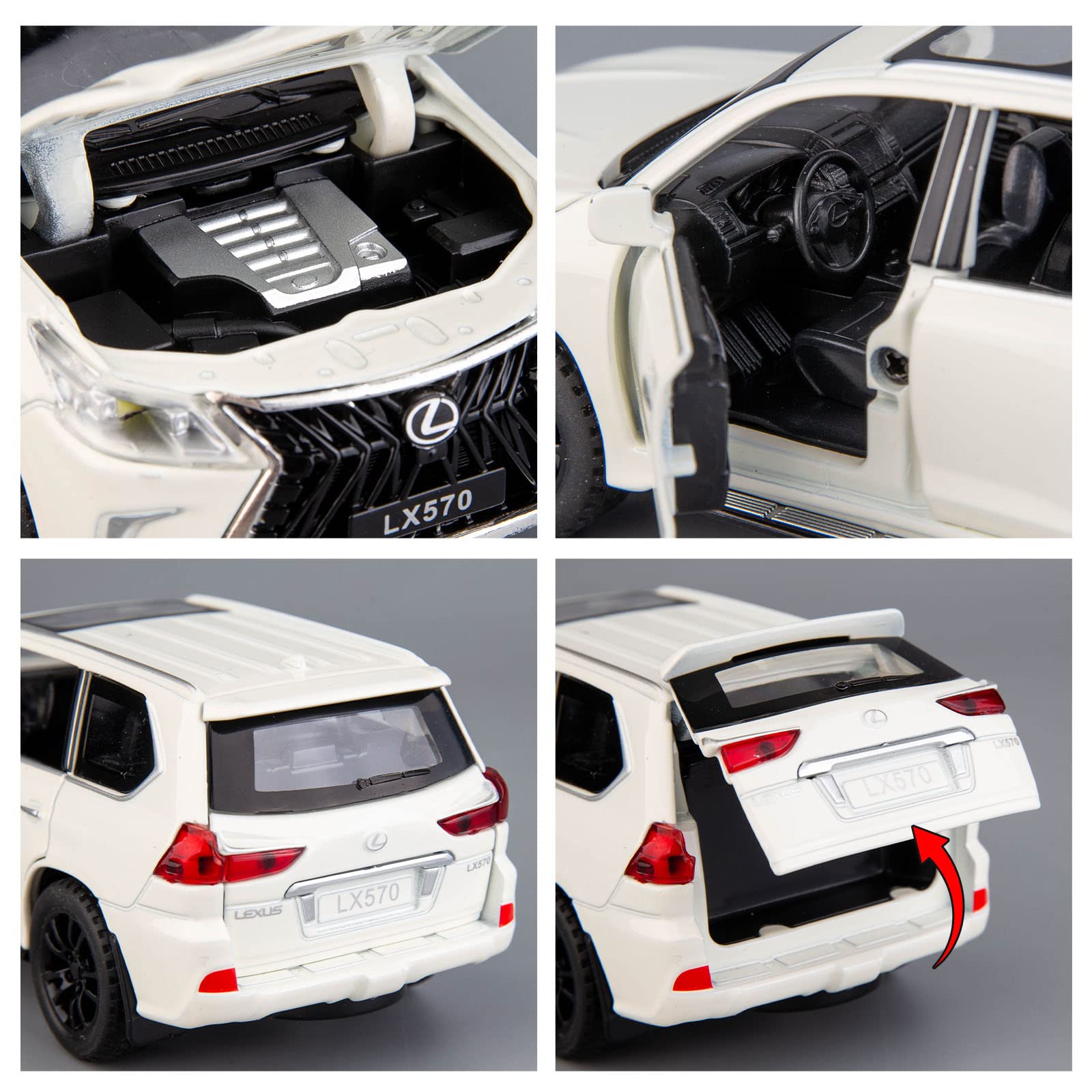 Amazon.co.jp: BDTCTK 1/32 レクサス LX570 オフロード 高級SUVモデル